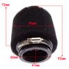 47mm Universal Motorcycle Straight Black Foam Air Filter Sponge Cleaner Fit for Suzuki Yamaha Kawasaki ATV Bike Dirt Pit Parts