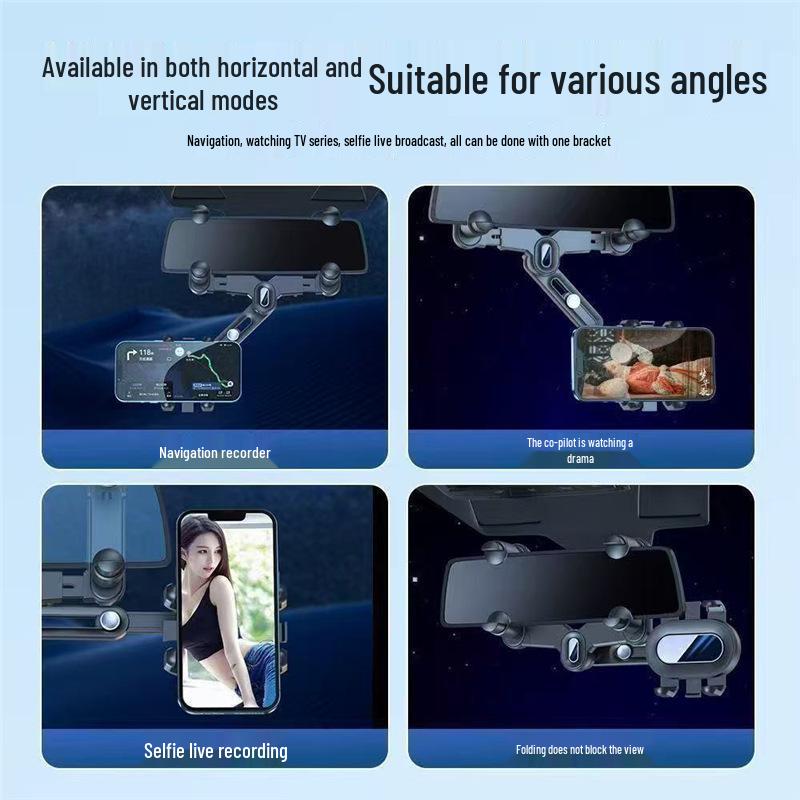 2025 Universal Rearview Mirror Car Phone Holder for Trucks and Cars