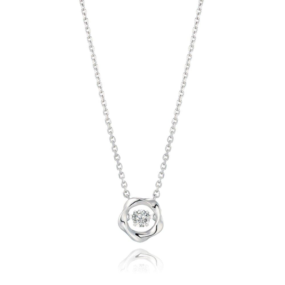 [Stonehenge]] Silver Dancing Stone Stella Necklace N0117