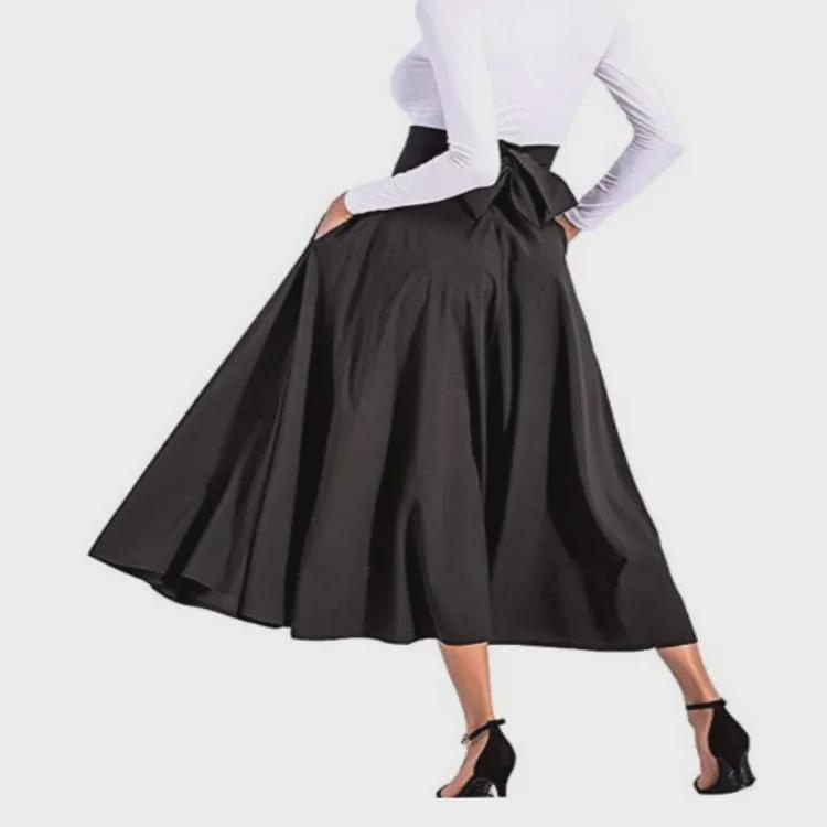 Stylish Multi-color Lace A-Line Workwear Skirt