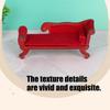 1/12 Miniature Doll House Sofa With Intricate Lookings Antique Design Scale Furniture For Kids Collector Display Figurine
