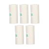 5 Rolls Adhesive Thermal Paper 2.2in Long 1in Wide Printing Transparent Thermal Sticker Paper for Ph
