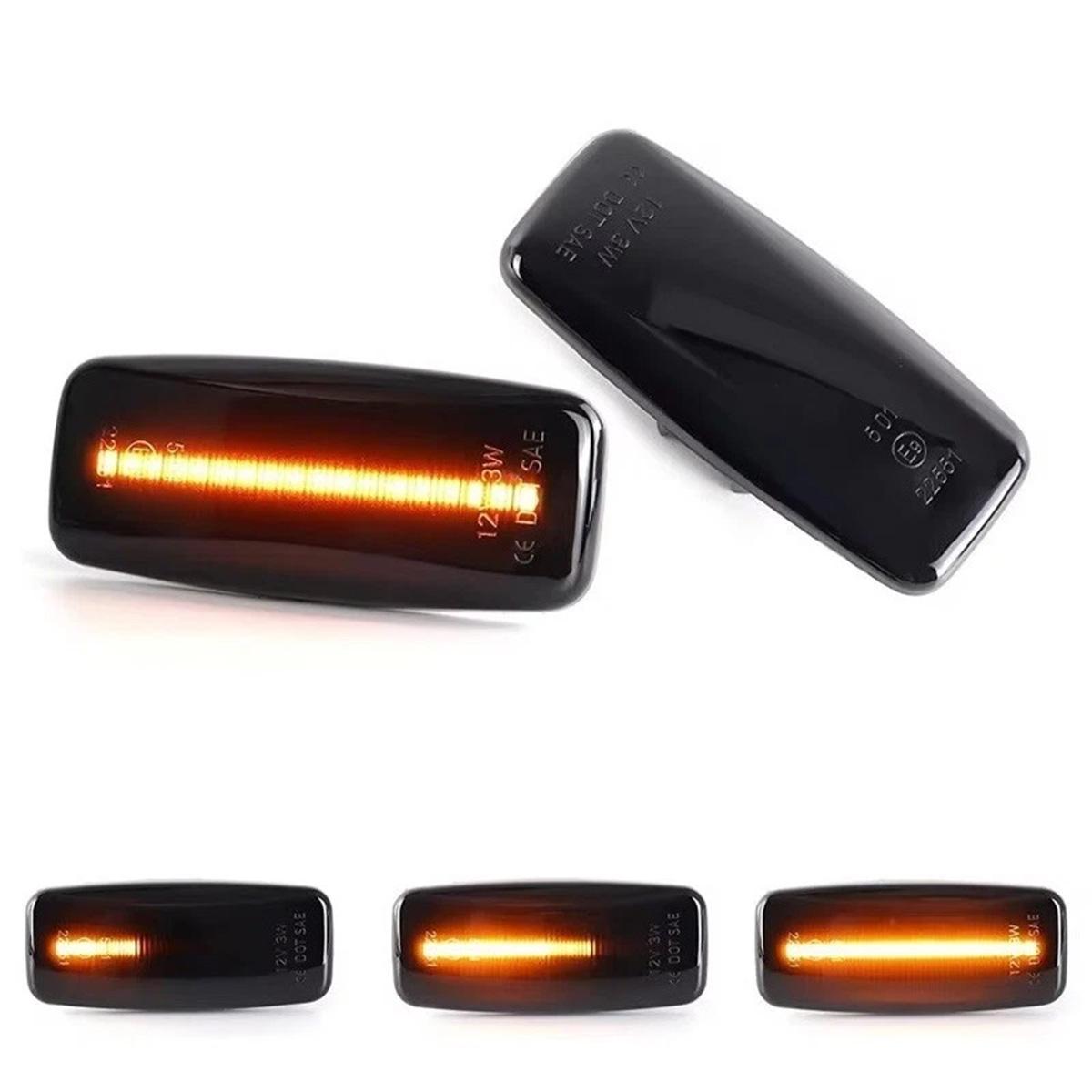 

Dynamic Sequential LED Front Fender Side Marker Lamp Turn Signal Light For Nissan Patrol Y61 GU Sylphy For Infiniti QX60 чёрный