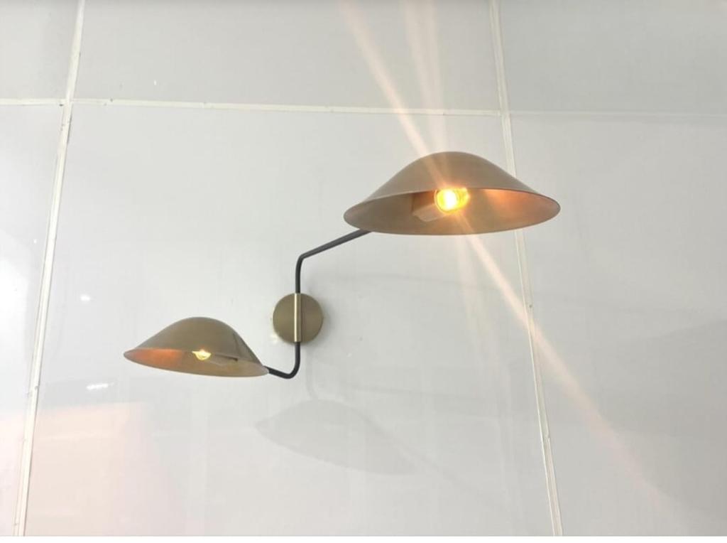 Raw Brass Modern Wall Sconce Mid Century Wall Lights Fixture Lobby Lights Bedroom Lights