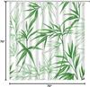 Groen Bamboe Blad Patroon Waterdicht Douchegordijn 180X200Cm - Natuur Planten Print Badkamer Gordijn Voor Spa Stijl Decor