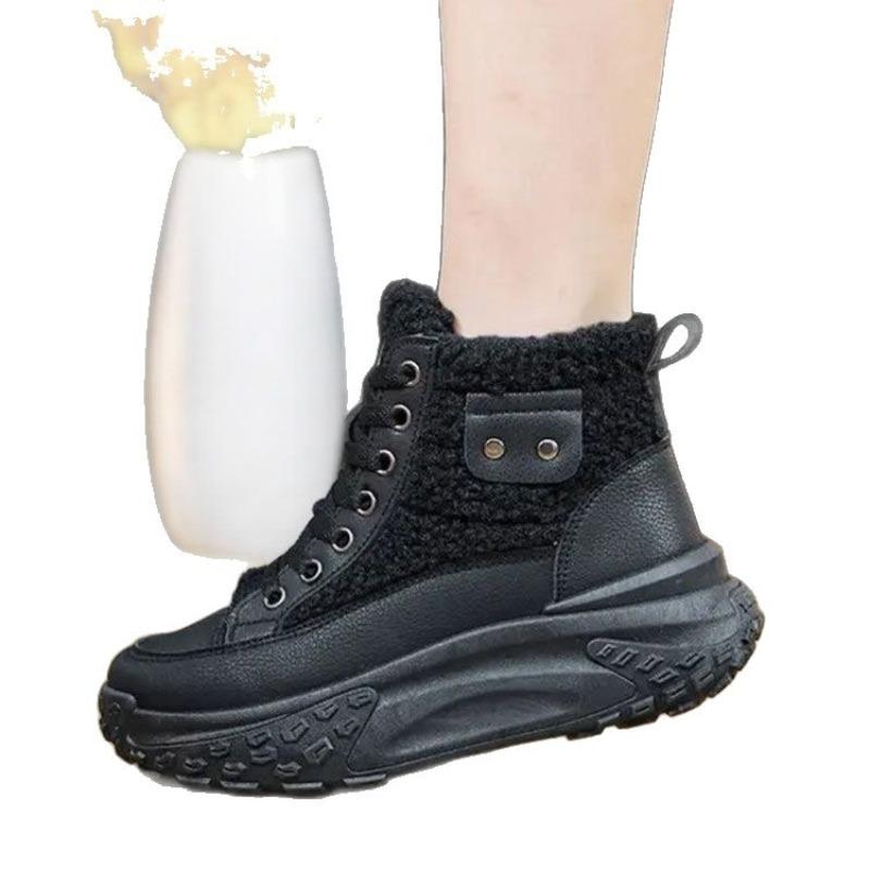 Mao Mao shoes women's fleece thickened short boots women's shoes winter new snow boots warm cotton shoes high top cotton boots