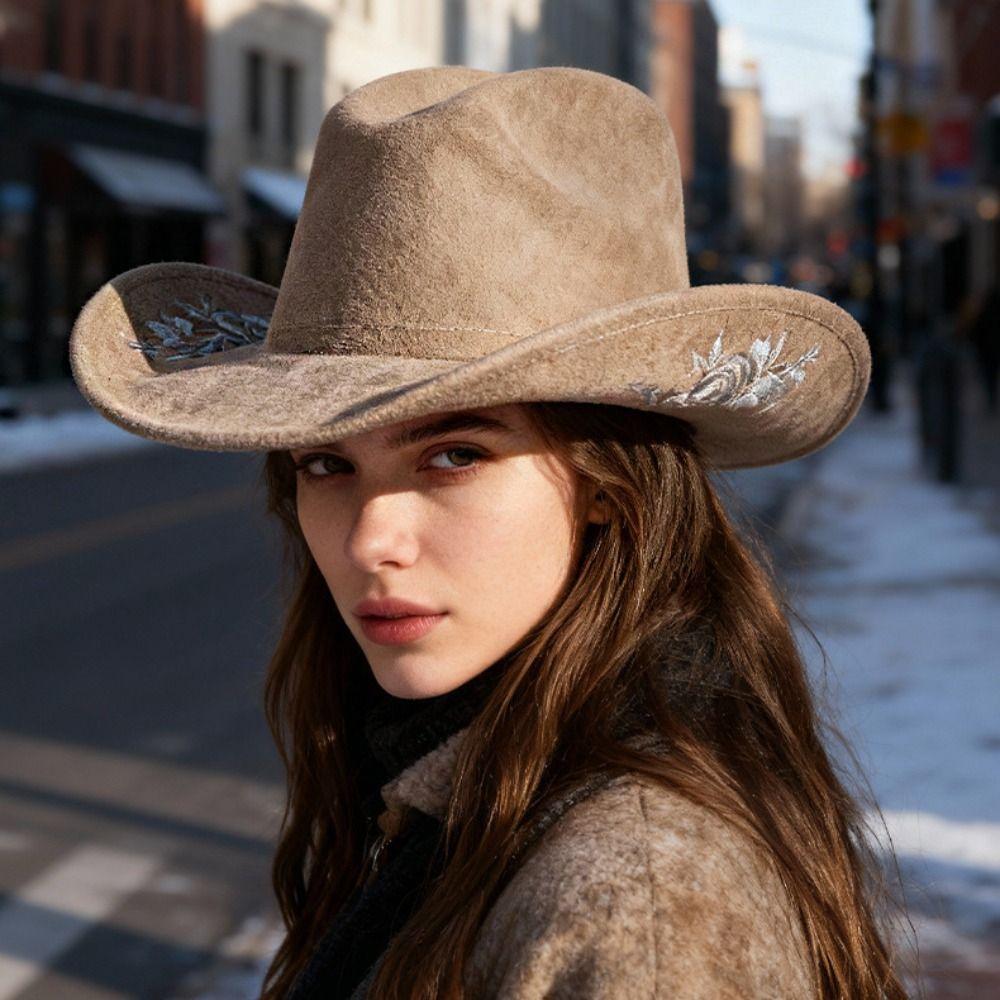 Formal Occasion Embroidered Felt Top Hat British Vintage Hats  Men Women