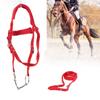 Adjustable Horse Bridle Rein Harness Headstalls With Soft Cushion Red