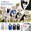 Hund Smoking Anzug Set mit Jacke für Außenhochzeit Feier Party Haustier Kostüm