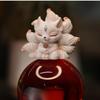 MAXYA Nine-Tailed Fox Figurine, Crystal and Resin, Tamamo-no-Mae, Princess of the Nine-Tailed Fox, Waterproof, Auspicious Item, Perfect for Entryway/B