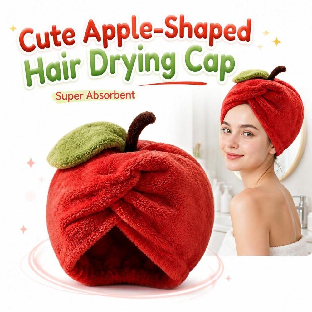 Super Absorbent Shower Bath Cap Thickened Absorbent Hair Cap For Bath Time