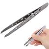 Professional Makeup Tools Applicator Hair Removal Slant Tip Stainless Steel Eyebrow Tweezers Clip