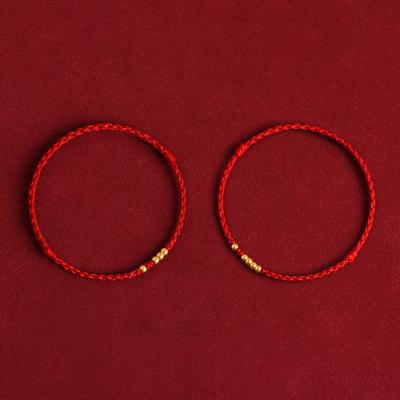 Braccialetti Fortunati Fatti a Mano per Coppie Filo Rosso Stile Cinese Braccialetti Regolabili Gioielli Amicizia Accessori Regali