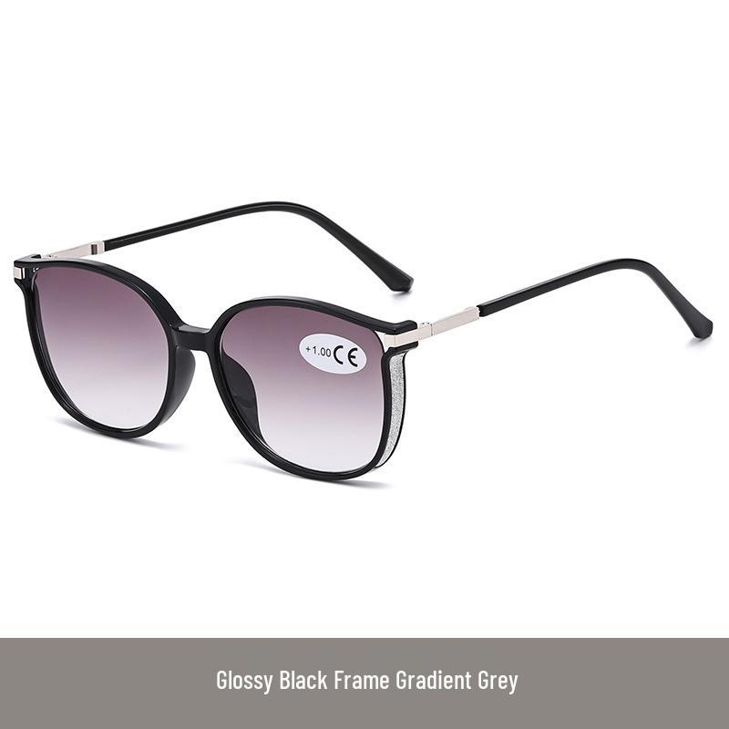 

Ретро Серые и Чайные Линзы Прогрессивные Очки для Чтения с Большой Оправой +3.50