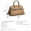 Bolsa de Mão Dou Xiaozhu Estilo Birkin em Couro Premium