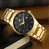 Top Brand Luxury Fashion Men's Watches Full Black Steel Belt Watches For Men Quartz Wristwatch Waterproof Clock