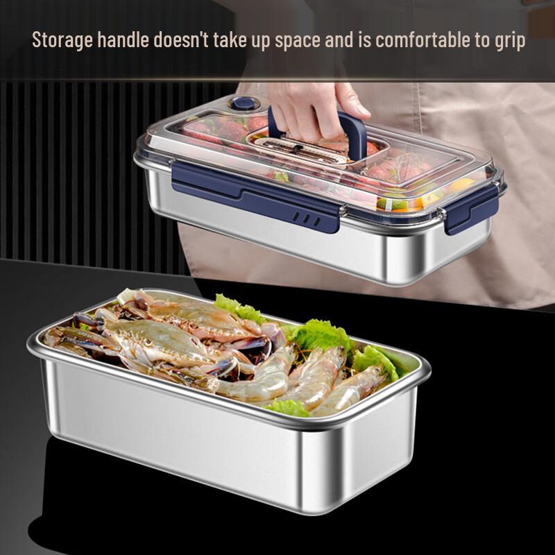 Bozhen Craftsman 304 Stainless Steel Food Storage Container with Handle
