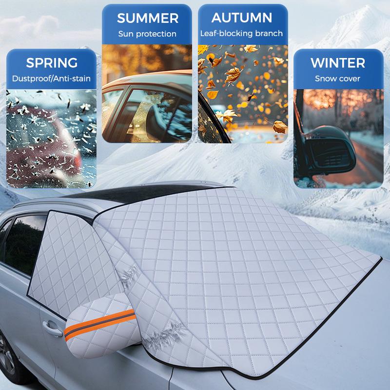 Car Windshield Winter Weather Shield: Anti-Freeze, Snow, and Sun Protection Cover
