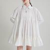 Zhongchuang Rizhen 2025 Women's A-Line High Waist Baby Doll Shirt Dress