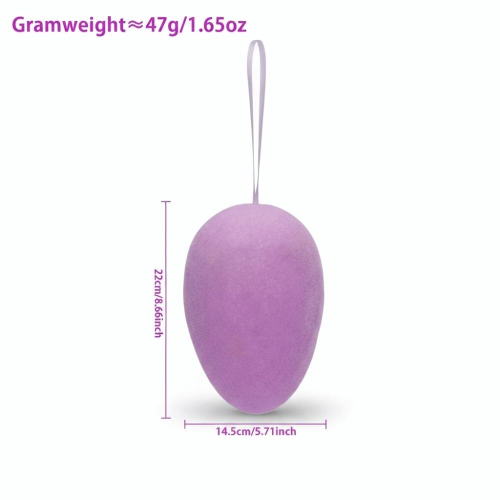 Wielkanocna Ozdoba Jajko z Flokiem Kolorowy Flok Rękodzieło Ręcznie Robione Wystawa Rękodzieła