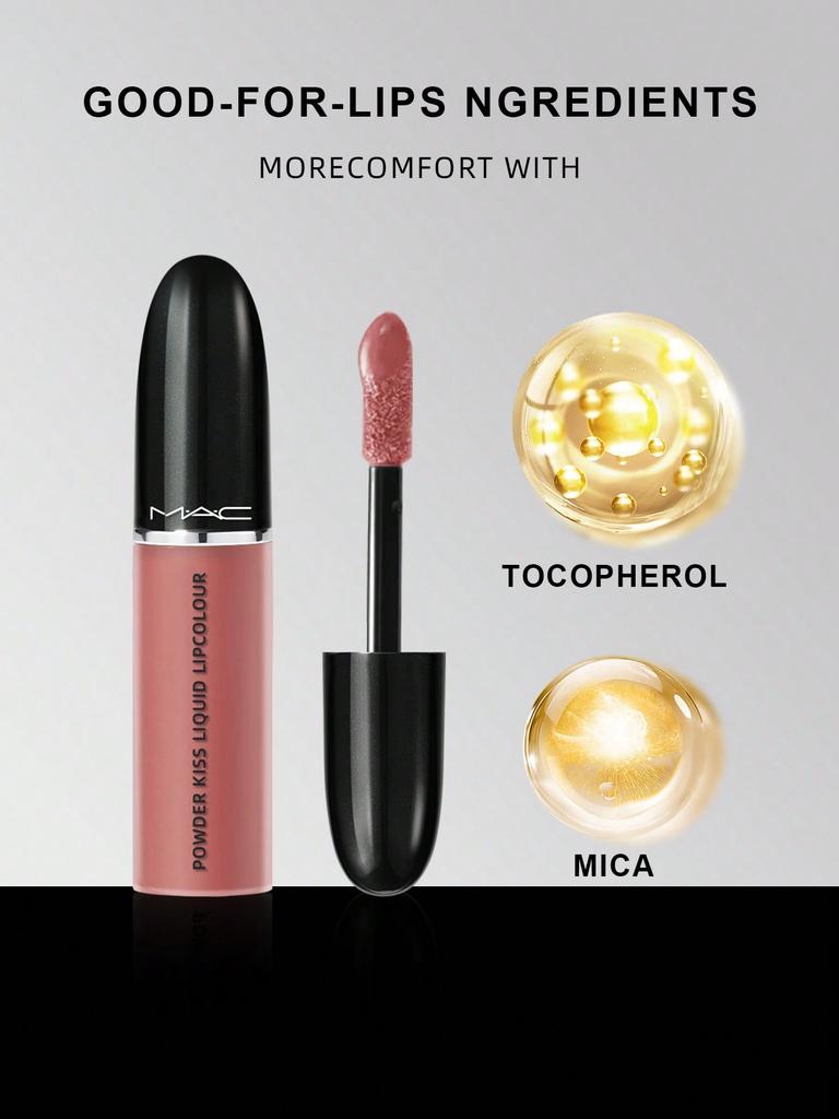 M·A·C Powder Kiss Liquid Lipcolour 975 Ruby Boo (Vivid Blue-Red) - 5ml