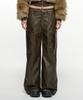 NACHE Leather Washing Cargo Pants (Unisex) Stone Khaki