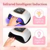 DianaBeauty UV Nail Lamp 380W Nail Dryer with 4 Timer Settings and LCD Display Professional UV Lamp for Manicure Nail Tools