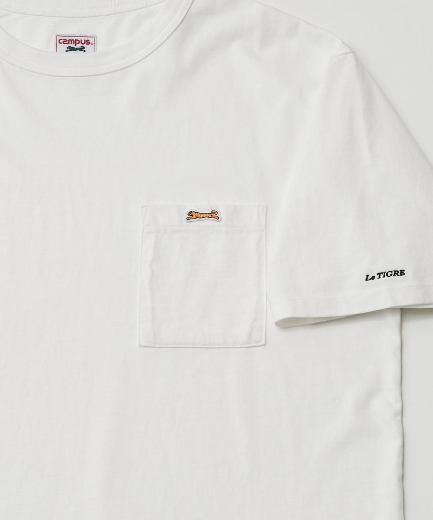 LE TIGRE Klassische Pocket T-Shirts (Nicht-gerade weiss)