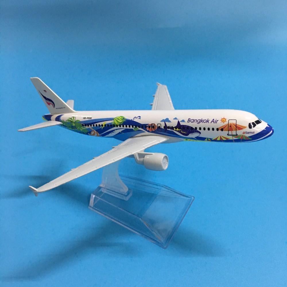 1/400 Scale 16cm Thai Bangkok Air Airbus 320 Airplane Model Airplane Diecast Metal Planes