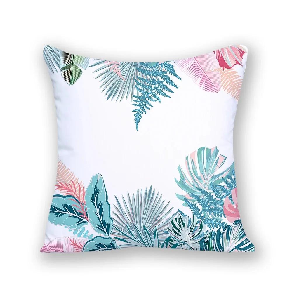 Federa Cuscino Divano Ufficio Semplice Cartone Animato Albero di Cocco Pianta Tropicale Stampa Lusso Decorazione Casa Federa Cuscino