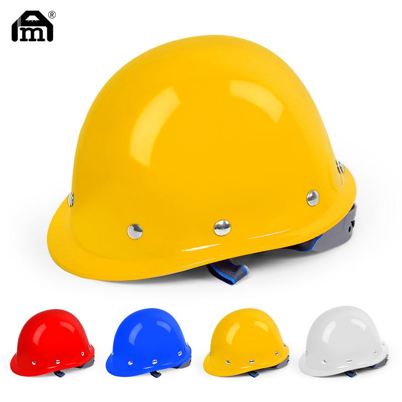 National Standard Breathable Anti-Smash Construction Safety Helmet, Thickened ABS, FRP, Free Shipping, Custom Printing Available