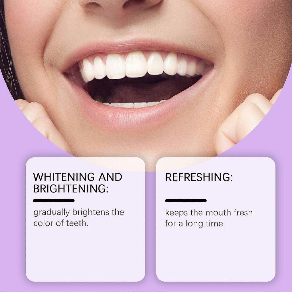 Purple Whitening Toothpaste - Deep Stain Remover Toothpaste for Coffee Lovers, Helps Remove Tea and Wine Stains, Fresh Breath, Oral Cleansing, Vanilla