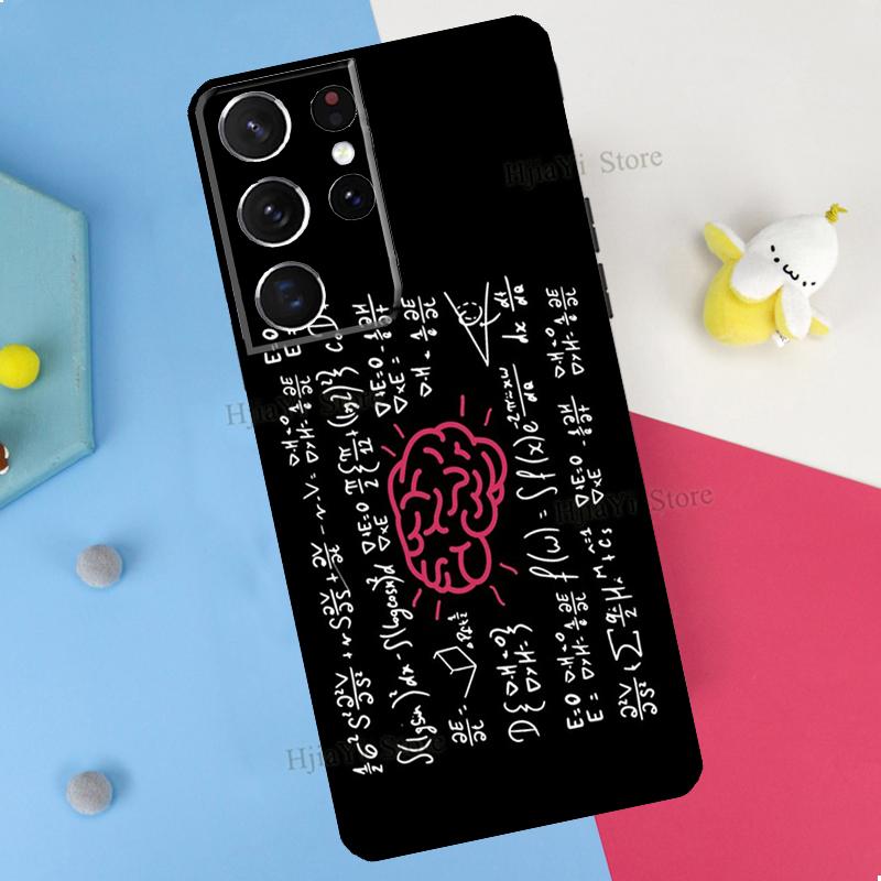 Symbol Math Science Physics Formulas Phone Case For Samsung Galaxy S23 S22 Ultra Note 20 10 S8 S9 S10 Plus S20 FE S21 FE Cover
