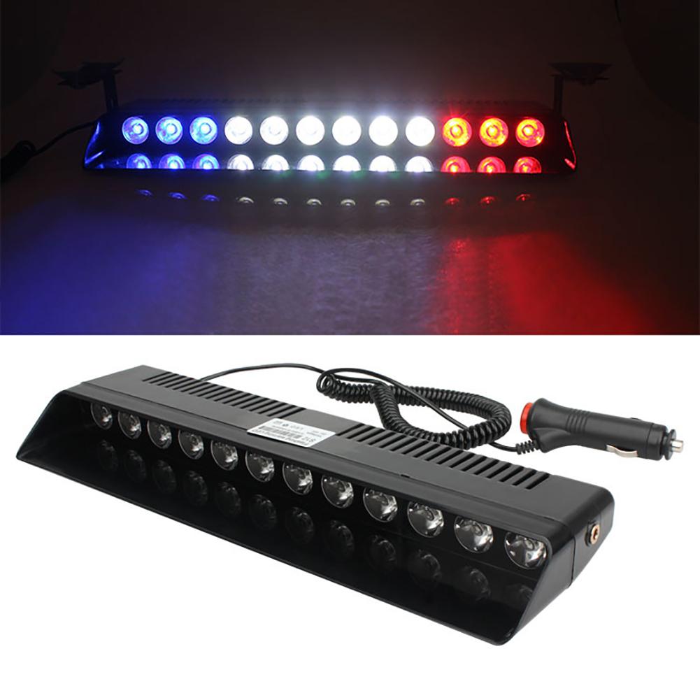 12V Emergency LED Strobe Light Police for Car Truck Red Blue Amber White LED Flasher Beacon Warning Lamp Car Light Assembly