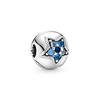 Bright Blue Star Clip Charms S925 Sterling Silver Fit Original Bracelet DIY Jewelry for Women Birthday Mother's Day Gifts