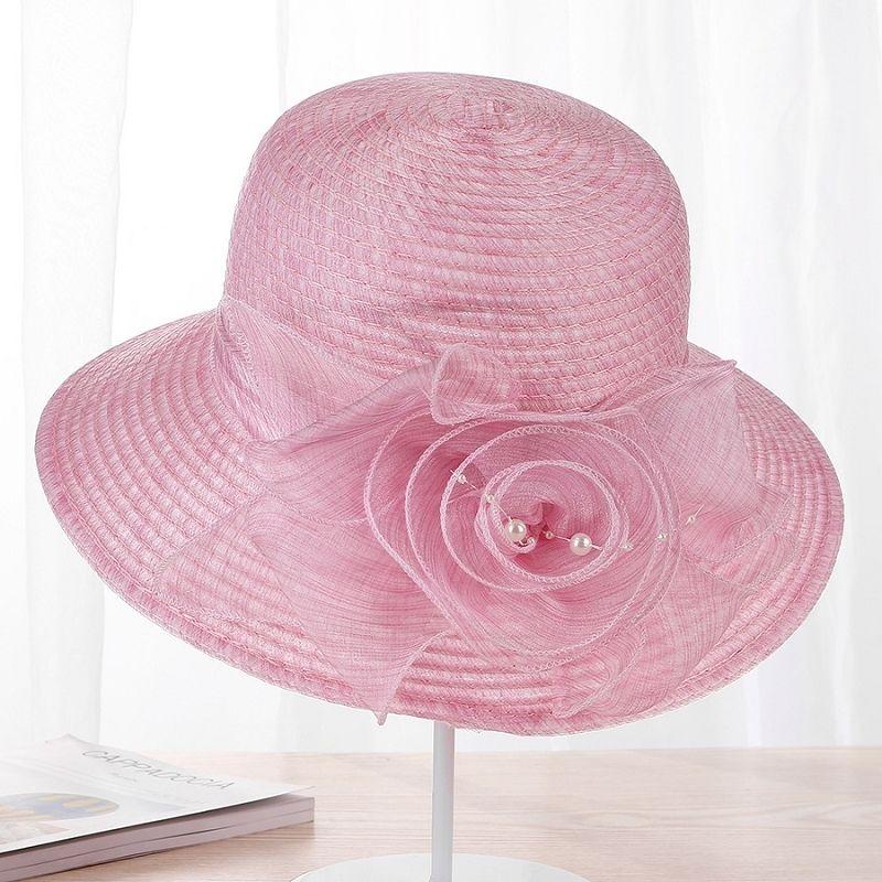 Summer Elderly Hat, Women's Basin Hat, Large Eave Foldable Beach Cool Hat