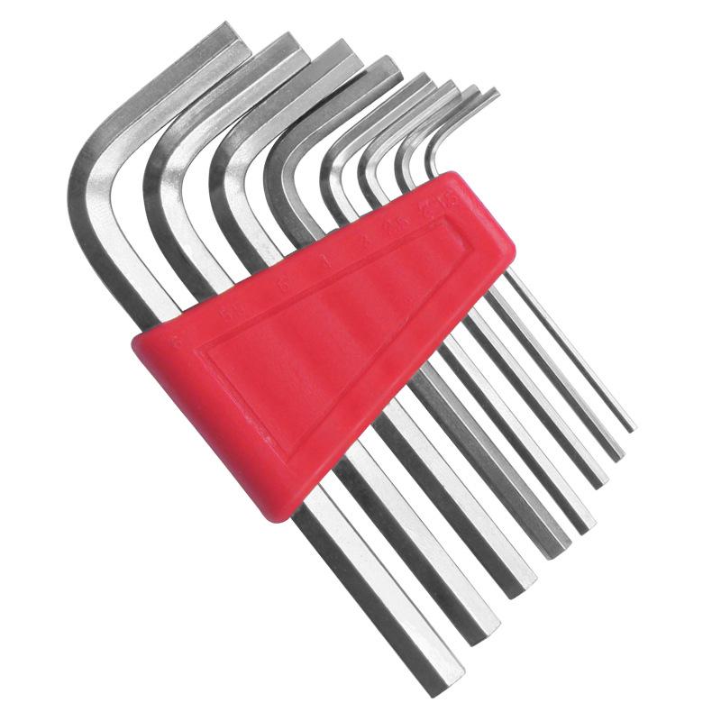 8Pcs Hex Key Allen Wrench 1.5mm-6mm Metric Size Chromium-vanadium Steel Spanner Short Arm Tool Set