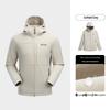 Nuoshilan Men's Outdoor 3-Proof Fleece Softshell Hiking Jacket