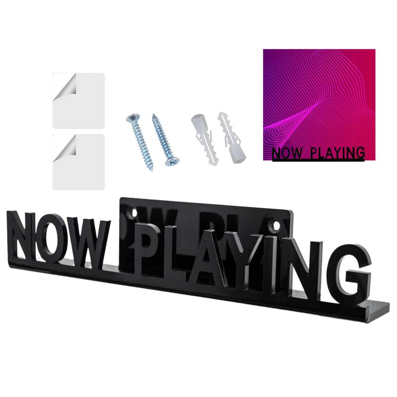 Akryl Skivhylla Väggfäste Nu Spelas Väggfäste DVD-skivor Skivställ För Album Hemtillbehör