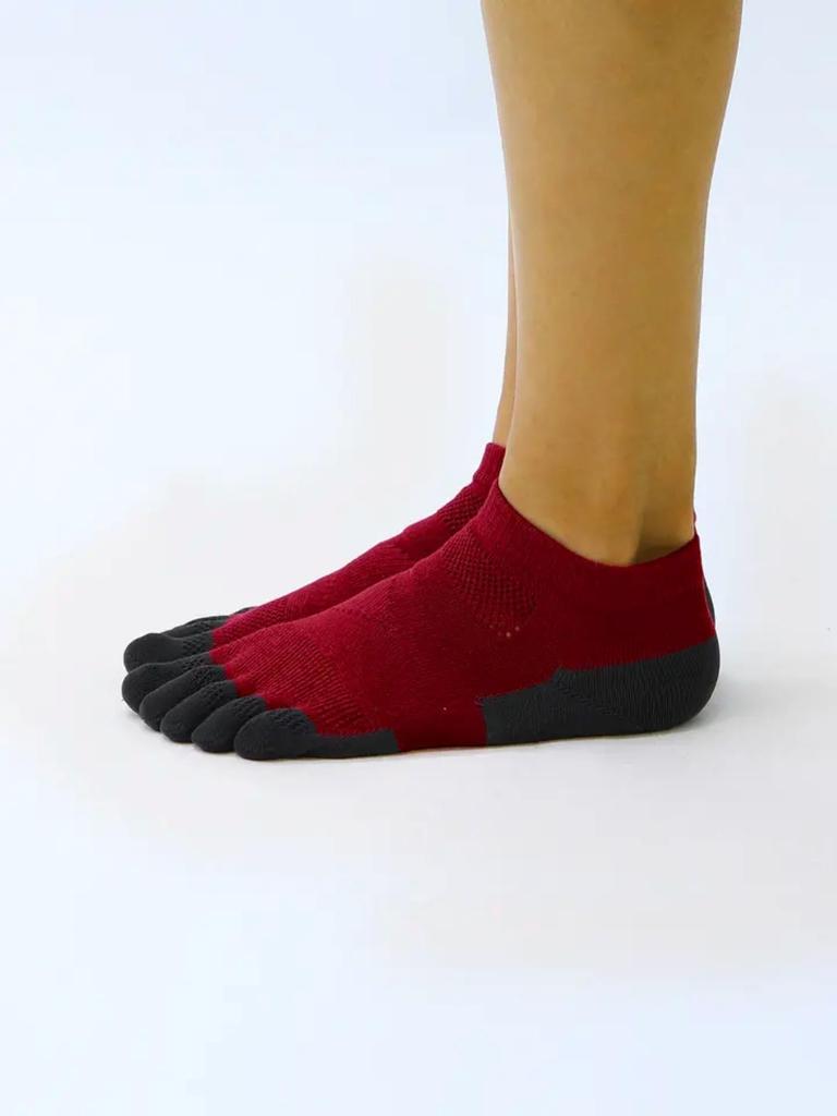 Tabio Racing Run Pro Sizes Made In White Five-Toe Socks, 23.0-25.0cm, Japan,