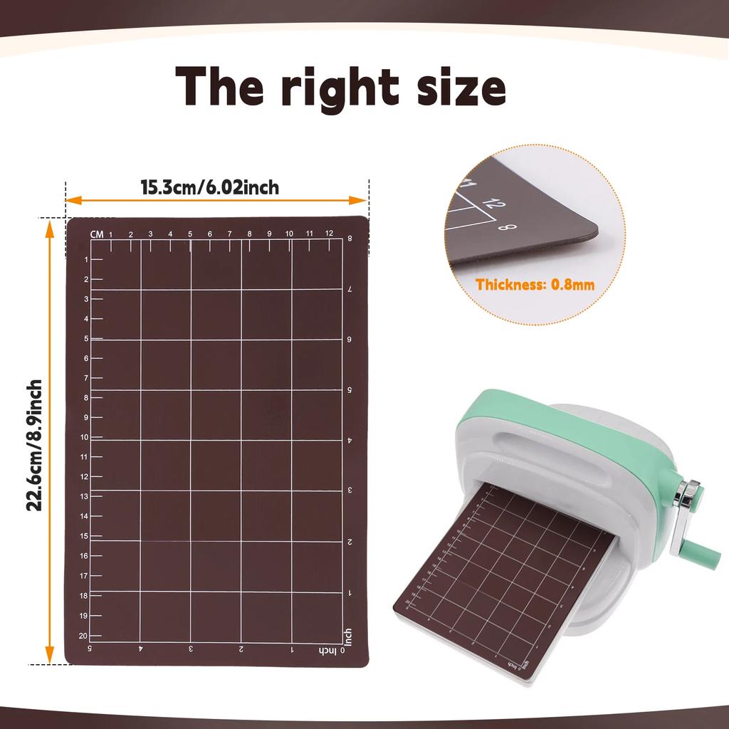 3 Stück Magnetische Unterlage mit Kartenformat-Rastern Schwarze Magnetische Schneidunterlagen Wiederverwendbare Prägemaschinen-Pads Stanzmaschine