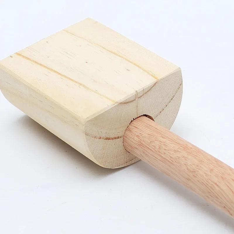 Pottery Mud Shot Hand-made Wooden Hammer Mud Molding Tool Solid Wood Large Sculpture Clay Board Modeling Tool