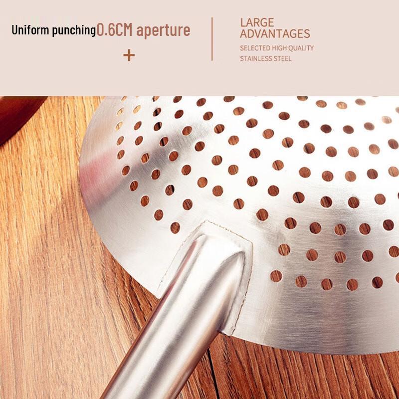 Große kommerzielle Schaumkelle aus Edelstahl