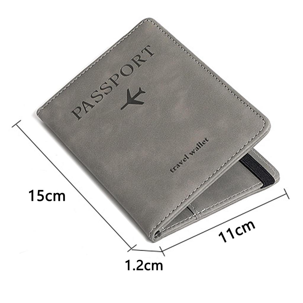 Passport Premium PU Storage Air Ticket Travel Accessory [SZSL] Anti-Skimming Case, Leather, Multi-Function Pockets, Cover, RFID, Anti-Magnetic,