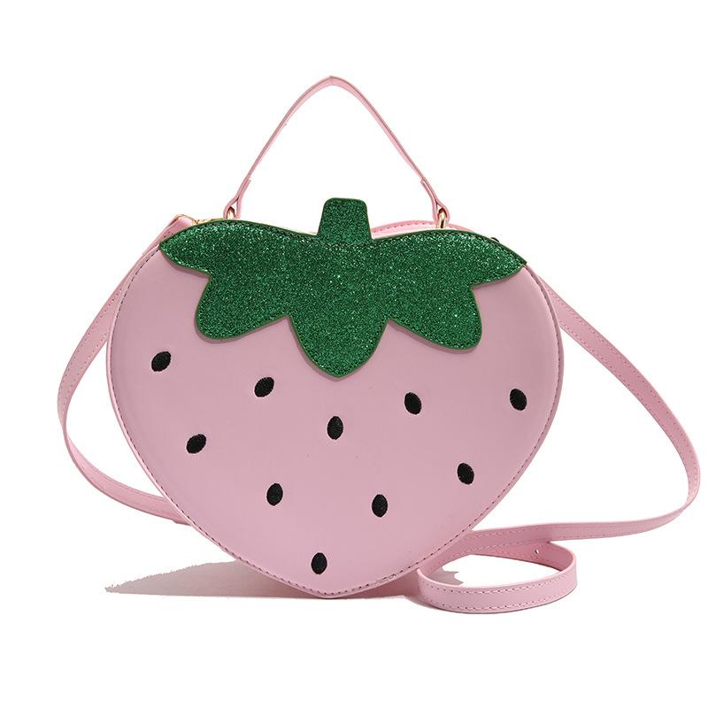 Cute Strawberry Bag 2025 New Mori Sweet Girl Fashion Niche Foreign Style Versatile Portable Messenger Fruit Bag