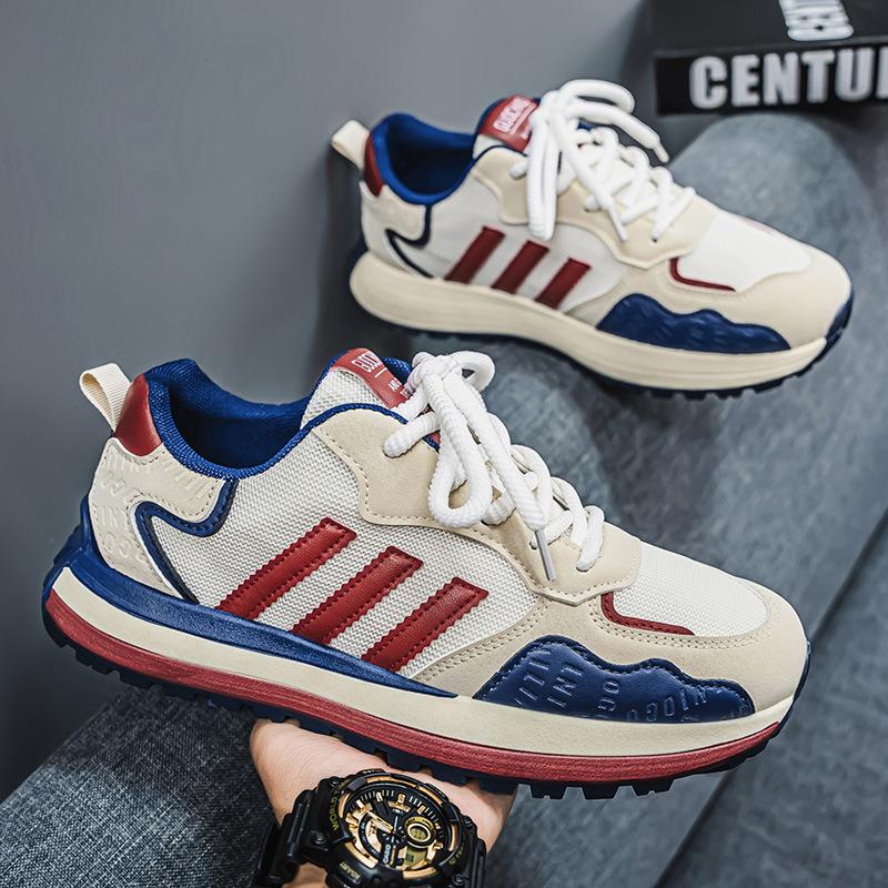 Spring and Summer Men's Shoes Super Soft Youth Running Shoes Sports Dad Shoes Dirt-resistant Breathable Comfortable Board Shoes Men
