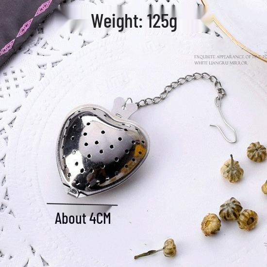 Stainless Steel Tea Infuser & Strainer Set with Love Handle