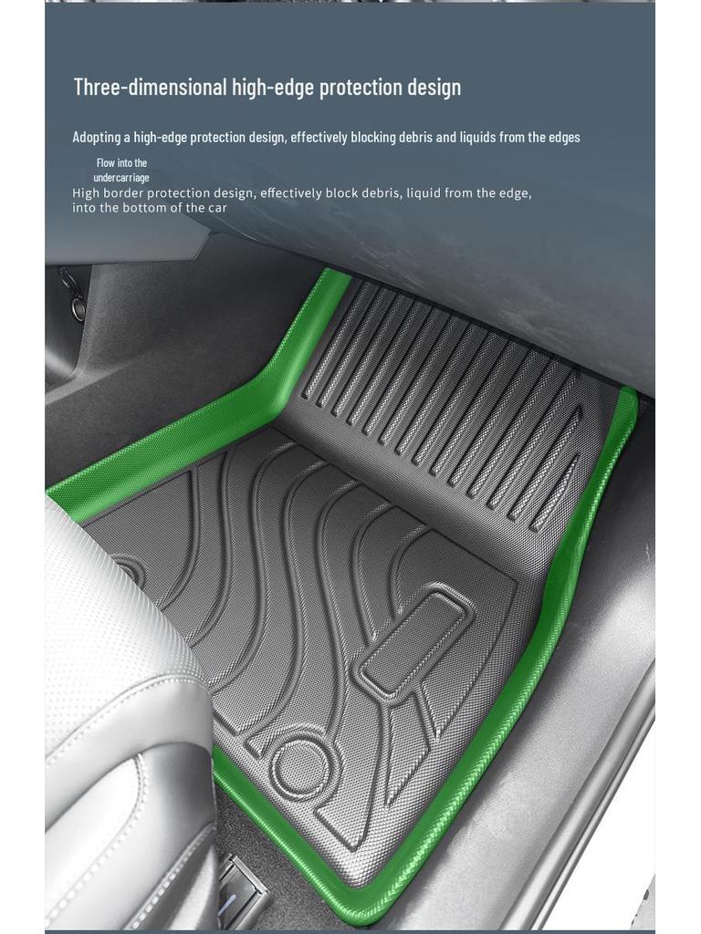 TPE Waterproof, Odorless Trunk and Floor Mats for BYD Qin L EV (2015)
