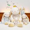 Large Lop-Eared Bunny Plush - Cute Floral Skirt Doll, Soothing Girl's Companion and Pet Healing Toy