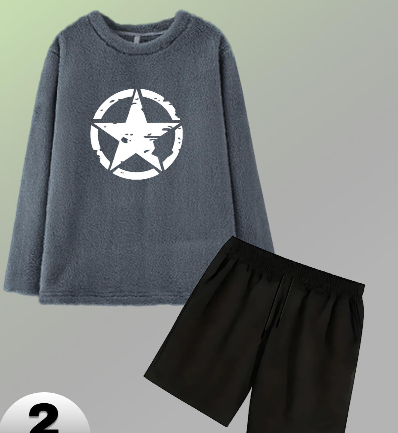 Мужской классический фланелевый комплект, мягкий и стильный, идеально подходит для повседневных домашних дней M